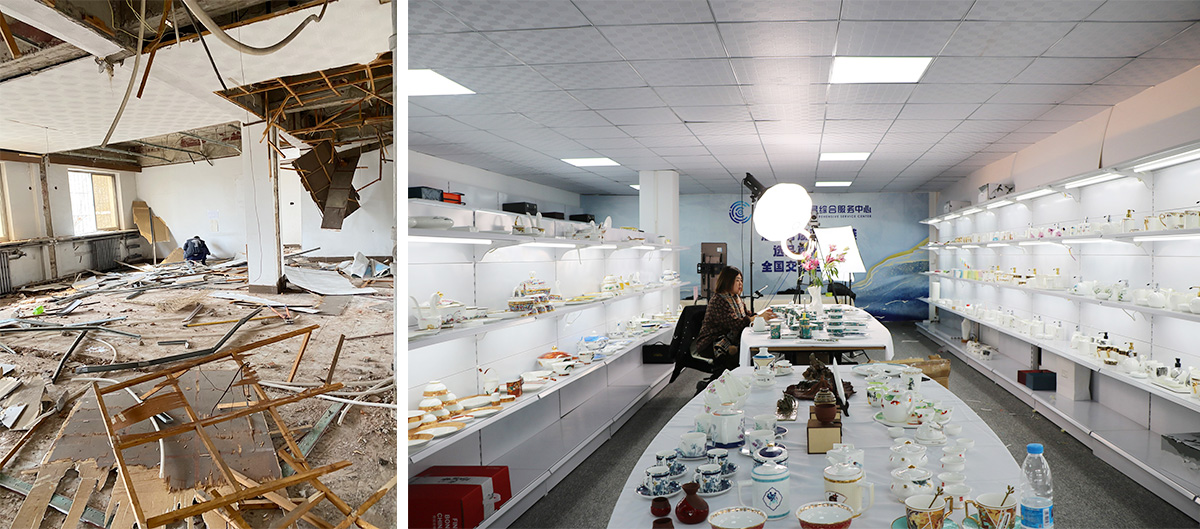 二号楼二层唐山骨质瓷选品仓