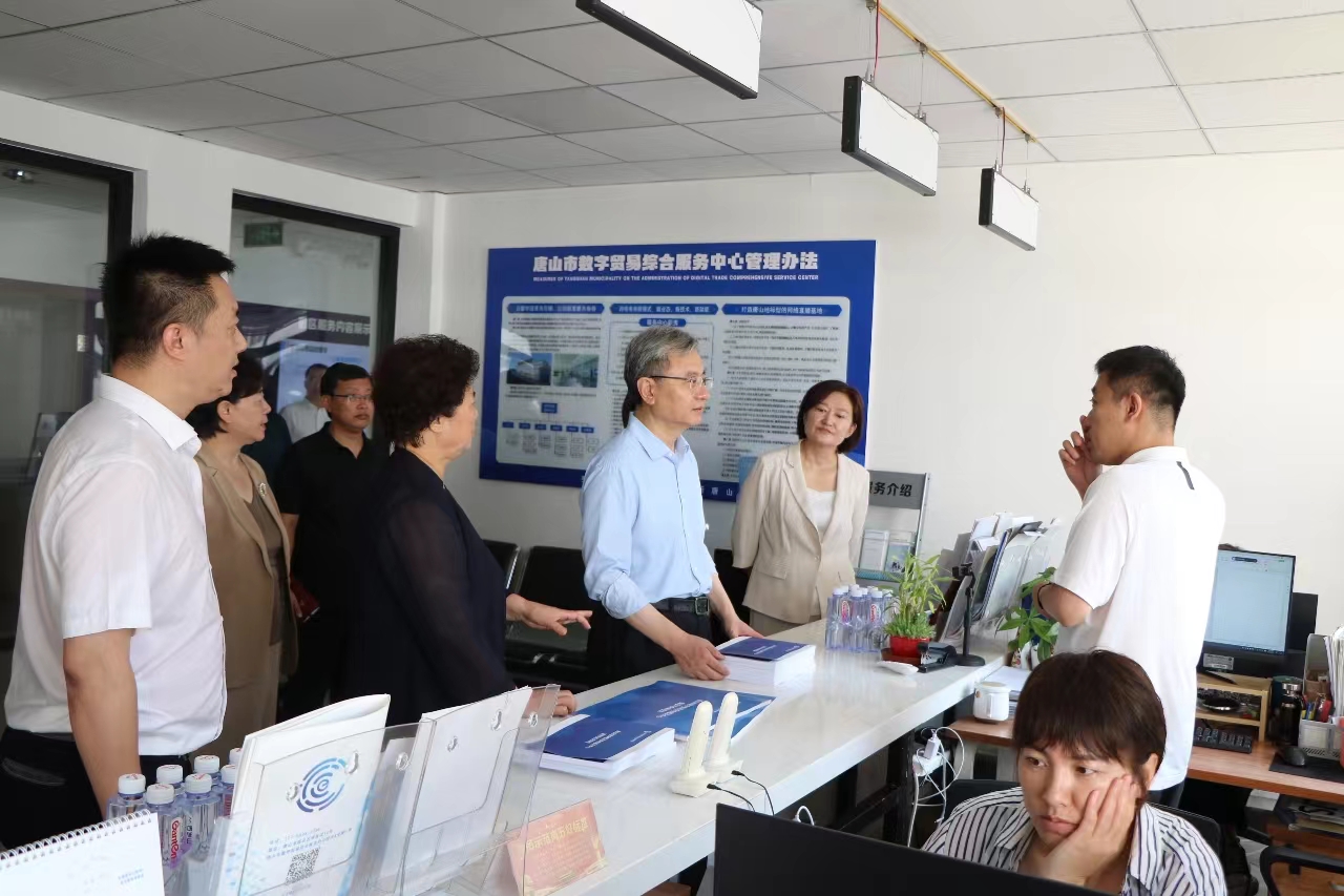 市领导到唐山市数字贸易综合服务中心调研